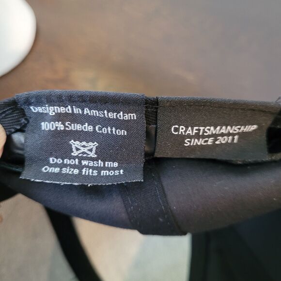 Suede Cotton Forest Green Brown Adjustable Hat Cap TWO-O Amsterdam - Picture 4 of 16